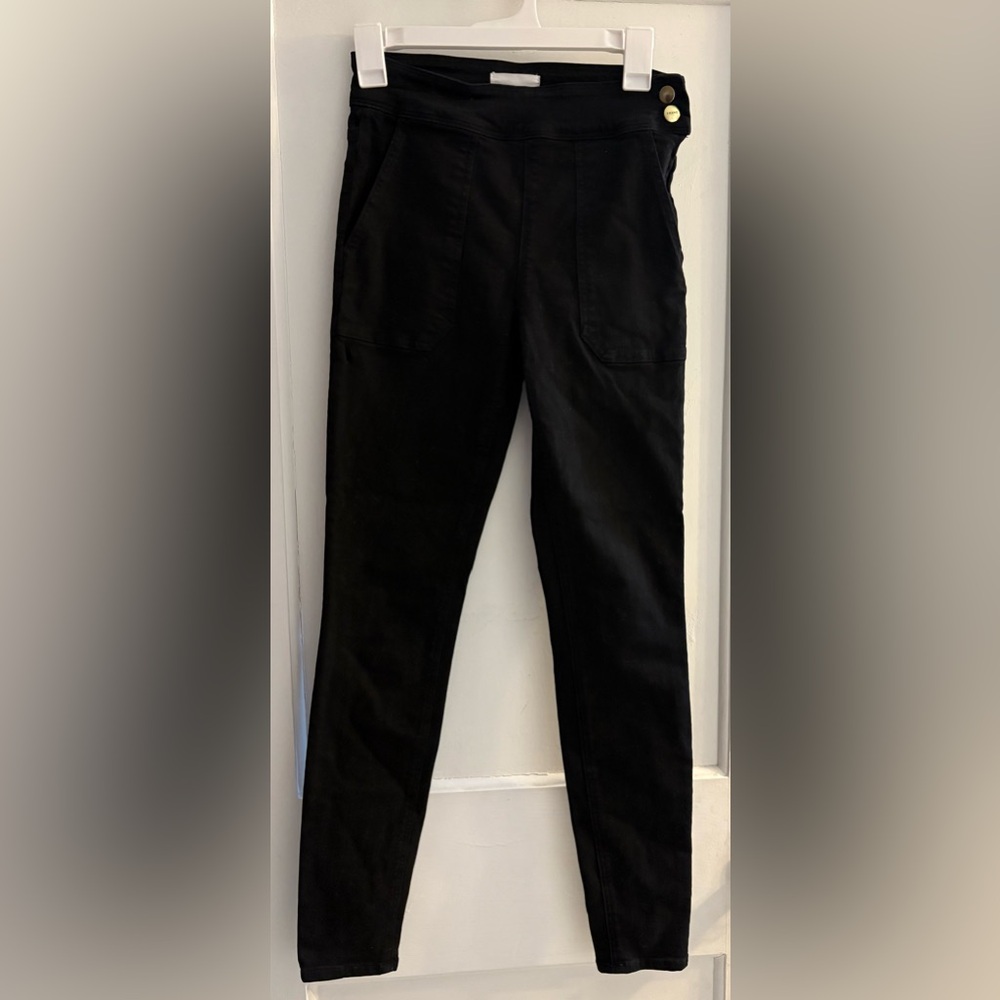Frame Le Francoise Skinny in Film Noir Size 26